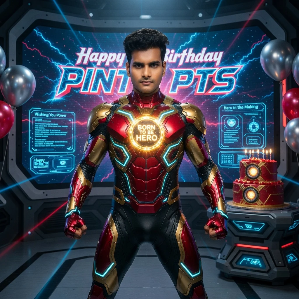AI Superhero Birthday Photo Prompt – Avengers Style Free Prompt