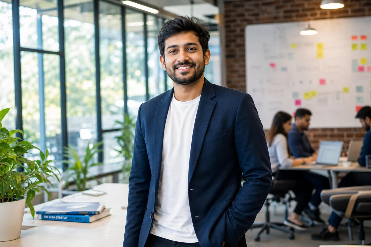 AI Startup Founder Photo Prompt – Modern Professional Look Free