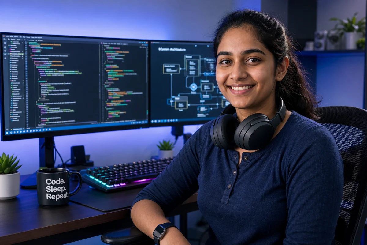 AI Engineer IT Professional Photo Prompt – Tech Profile Picture