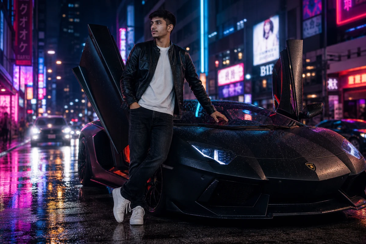 Luxury Sports Car AI Photo Editing free