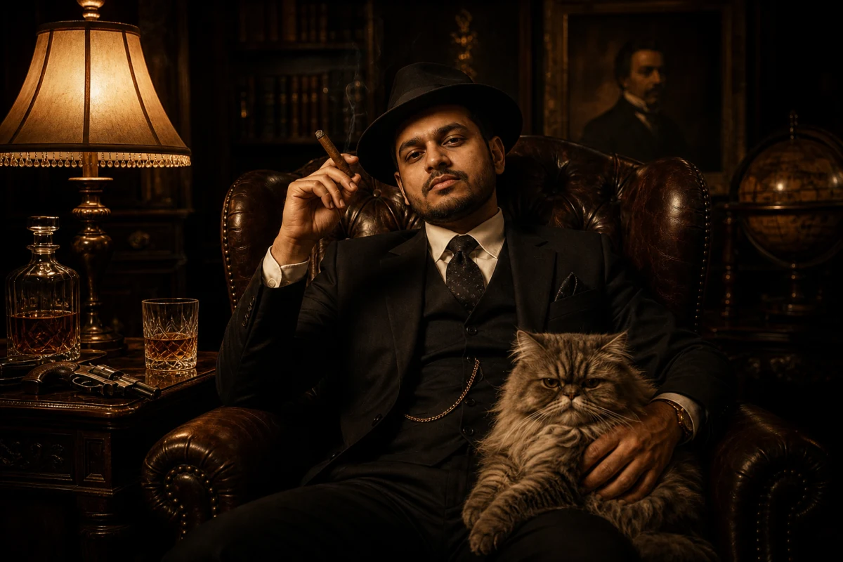 Mafia Don AI Photo Editing Prompt for Boysc! free Copy and edit